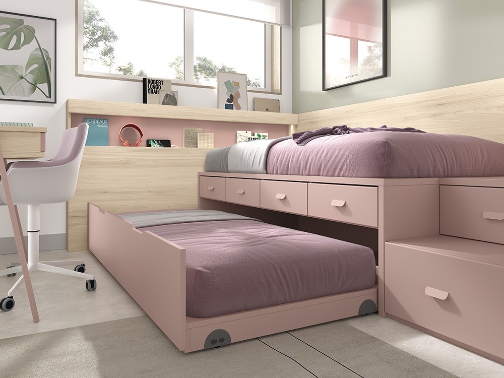 Bicama con cabecero con arcón AD057 de Glicierio Chaves