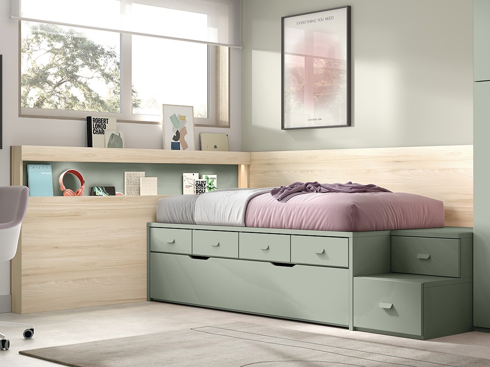 Puedes elegir el color para personalizar tu dormitorio juvenil a medida 057 Advance Formas de Glicerio Chaves