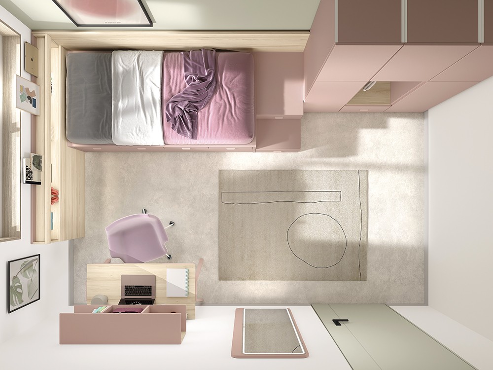 Vista del dormitorio Advance Formas 057 de Glicerio Chaves