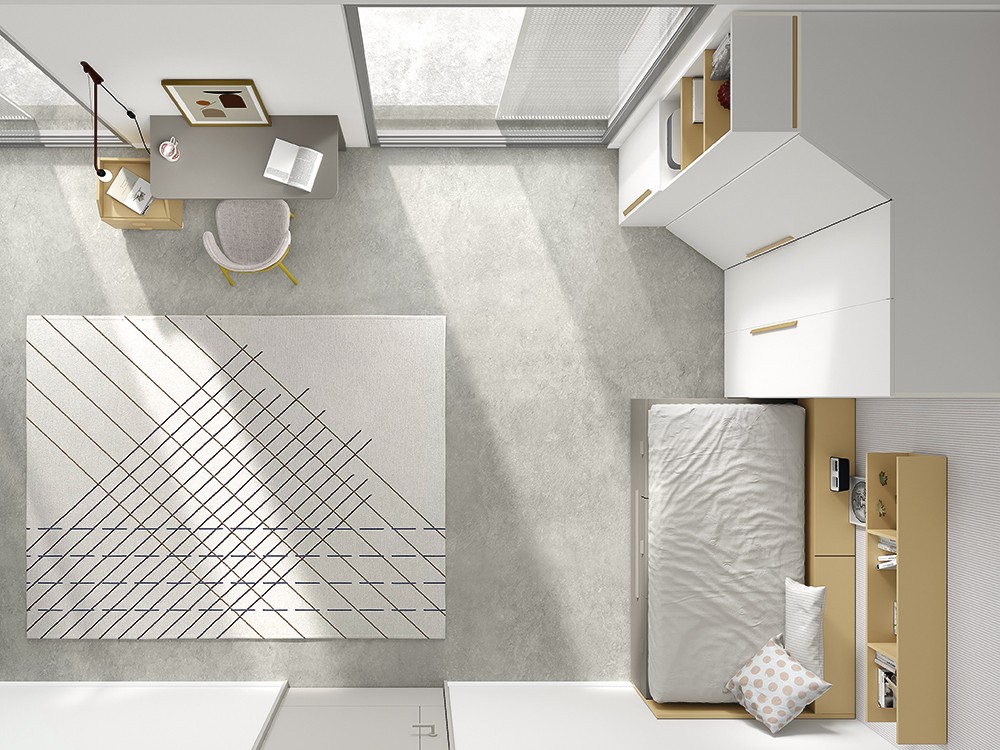 Vista del dormitorio completo Advance Formas 058 de Glicerio Chaves