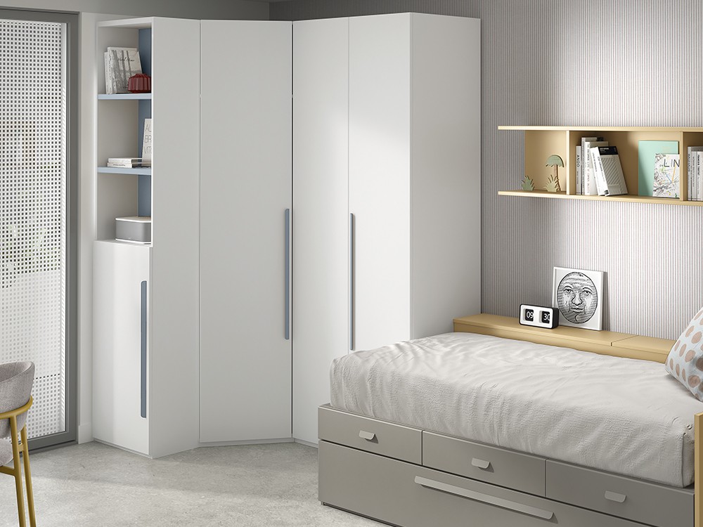 Con estructura y frentes en laminado Brisa de Advance Formas 058 de Glicerio Chaves