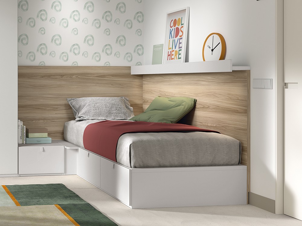 Cama con cajones de almacenaje AD059 de Glicerio Chaves
