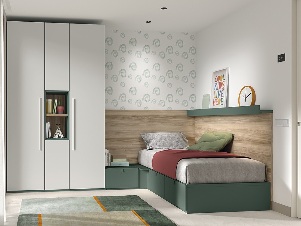 Dormitorio juvenil Cama con cajones Advance Formas 59 de Glicerio Chaves