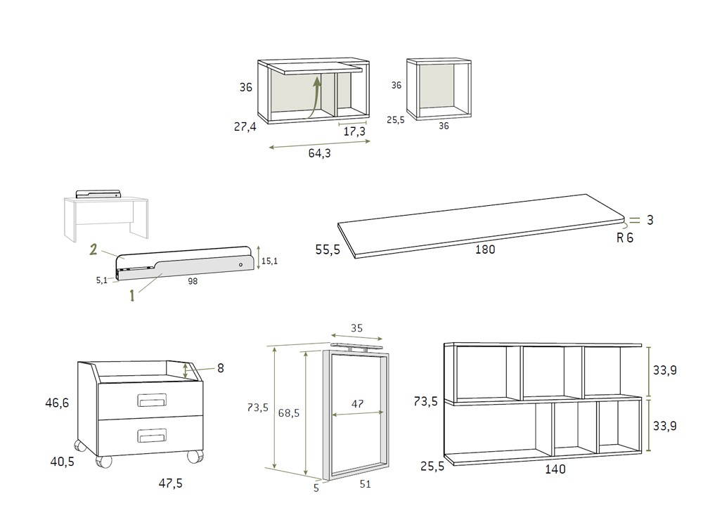 Medidas del dormitorio advance formas 059 de Glicerio Chaves