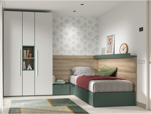 Dormitorio juvenil Cama con cajones Advance Formas 59 de Glicerio Chaves