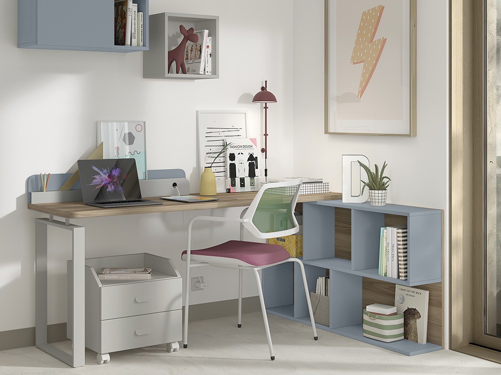 Combina las piezas de la colección Advance Formas de Glicerio chaves para diseñar tu dormitorio juvenil