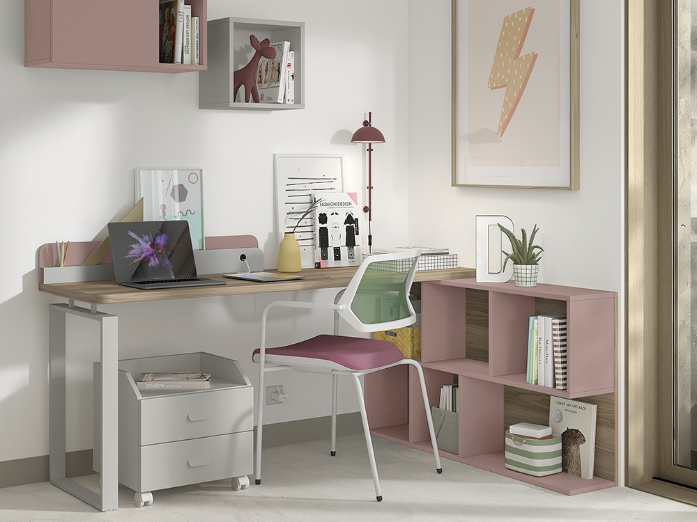 Zona de estudio personalizable en los acabados de la carta de la colección Advance de Glicerio Chaves