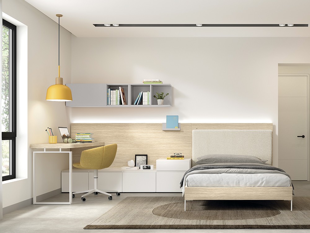 Puedes elegir el color para personalizar tu dormitorio juvenil a medida 060 Advance Formas de Glicerio Chaves