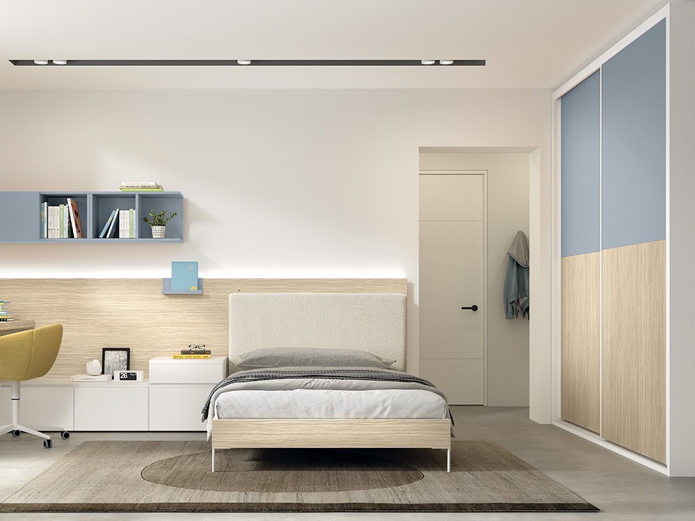 El dormitorio completo incluye el armario y la zona de estudio AD060 Glicerio Chaves