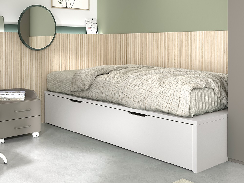Dormitorio juvenil con cama nido con arrastre premium AD061 de Glicerio Chaves