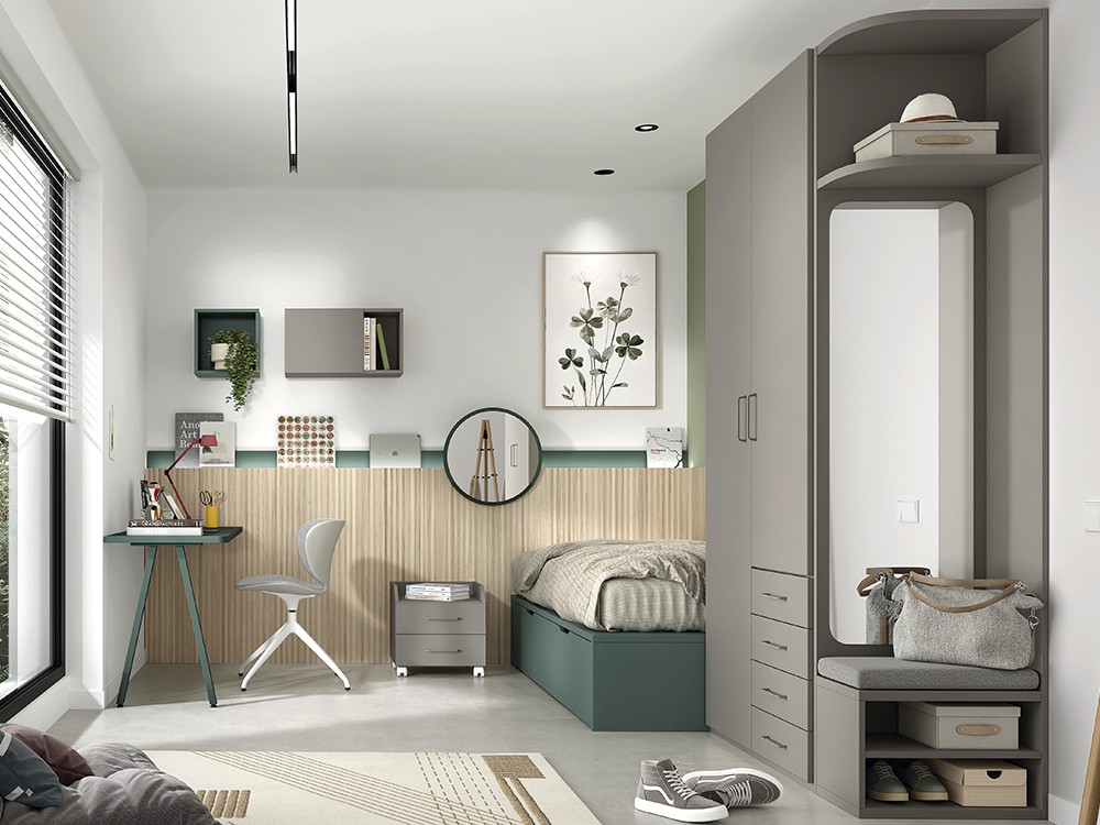 Dormitorio con cama nido arrastre premium Advance Glicerio Chaves