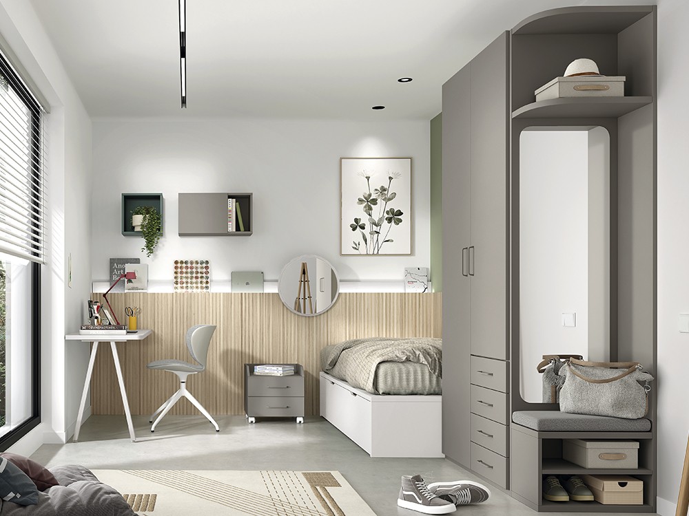 Puedes personalizar el dormitorio para adaptarlo a tu hogar, colección Advance Formas de Glicerio Chaves