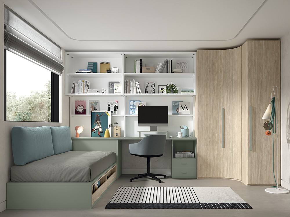 Puedes personalizar el dormitorio en los acabados de la colección Advance Formas de Glicerio Chaves