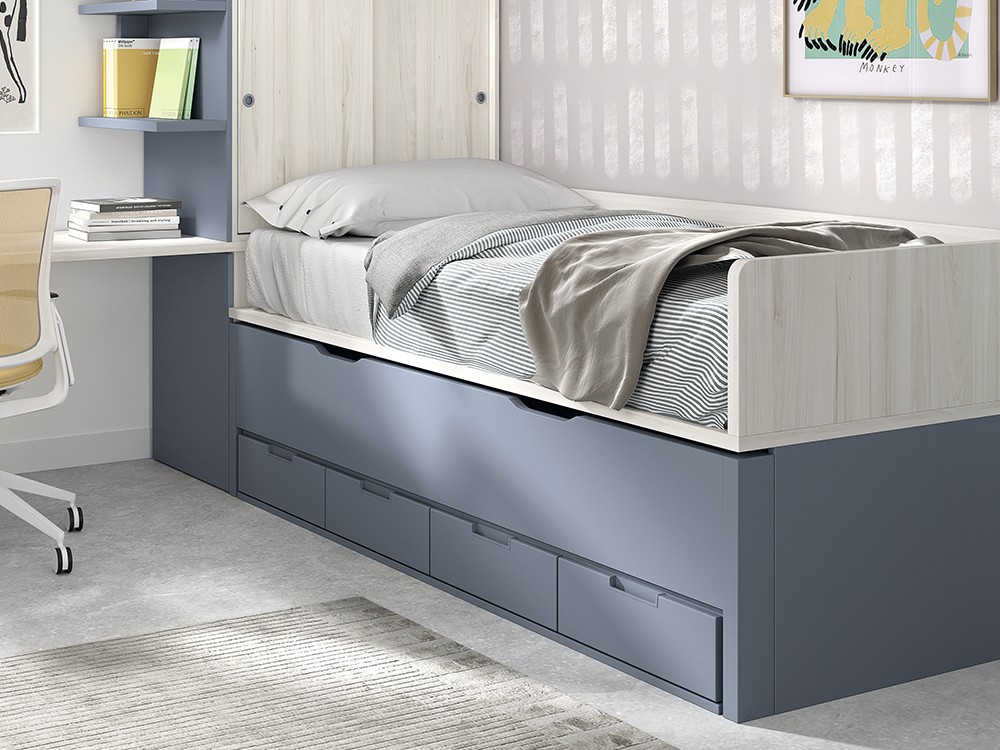 Compacto bicama Evo Dúplex con cuatro cajones AD064 de Glicerio Chaves