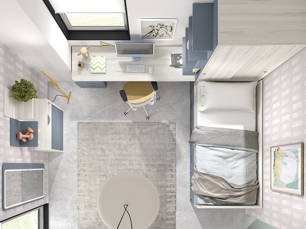 Vista del dormitorio Ad064 de Glicerio Chaves