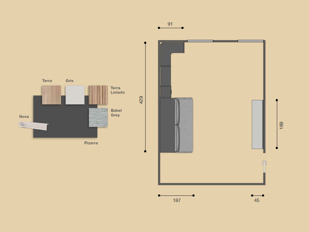 Plano del dormitorio Advance Formas de Glicerio Chaves 066