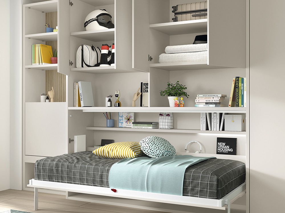 cama abatible horizontal con protectores de amortiguador AD066 de Glicerio Chaves