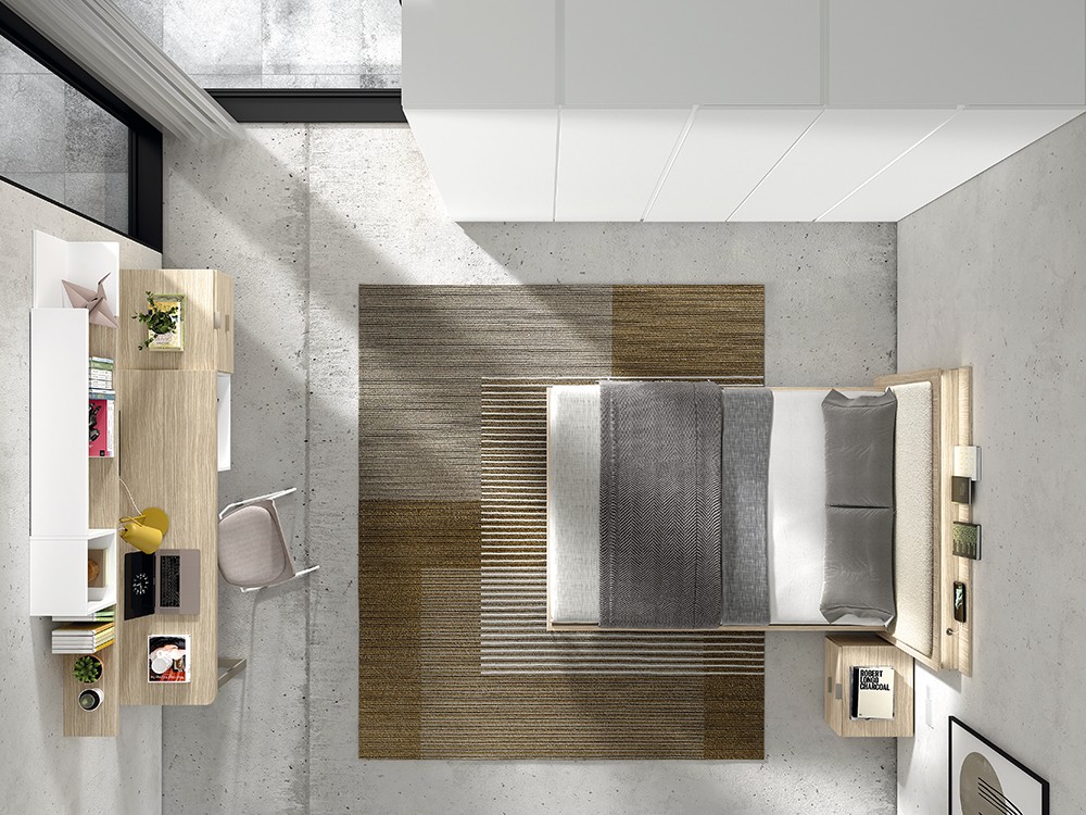 Vista del dormitorio Advance Formas 069 de Glicerio Chaves