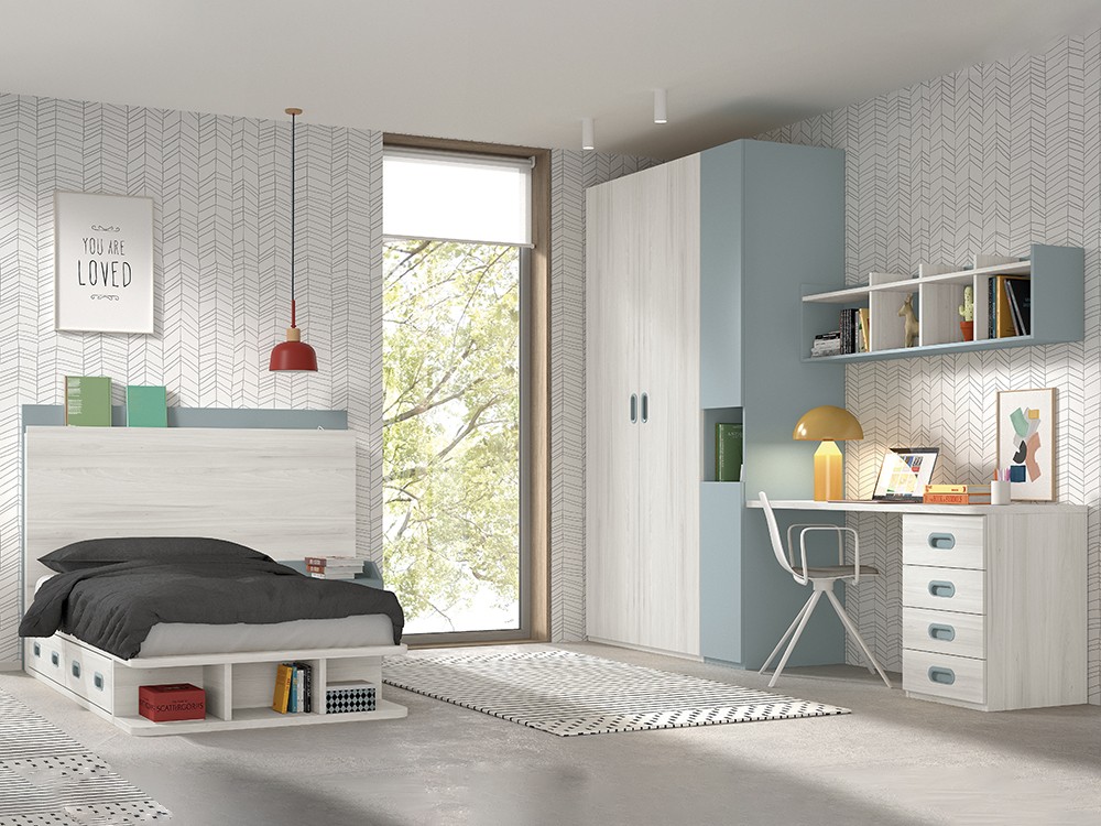 Dormitorio completo personalizable F305 de Glicerio Chaves