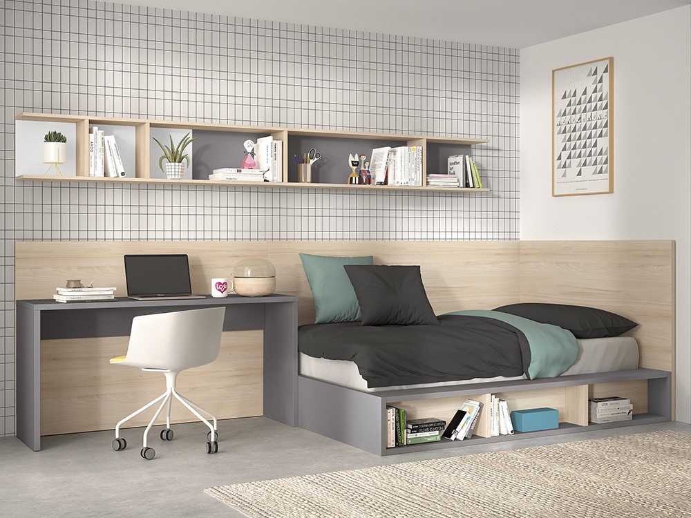 Mueble juvenil a medida de la colección Formas de Glicerio Chaves