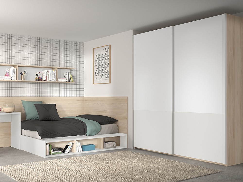 Armario con dos puertas correderas F302 de Glicerio Chaves