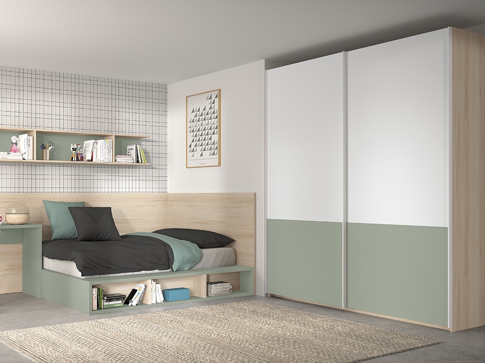 Combina los muebles de la colección Formas de Glicerio Chaves para crear tu dormitorio juvenil a medida.