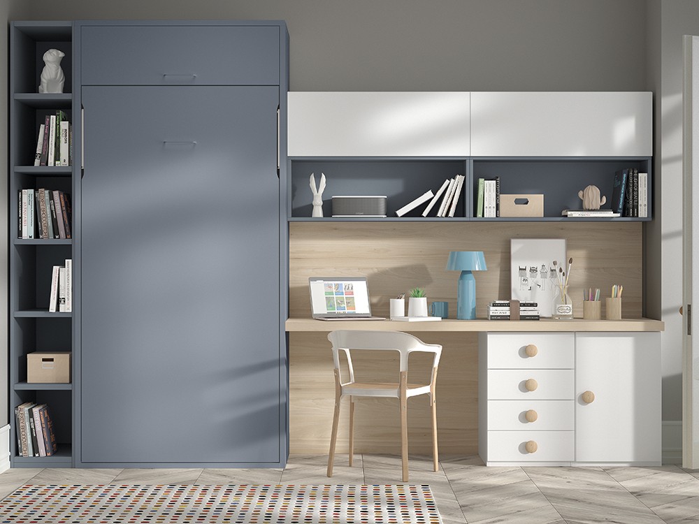 Cama abatible vertical 90 con altillo F264