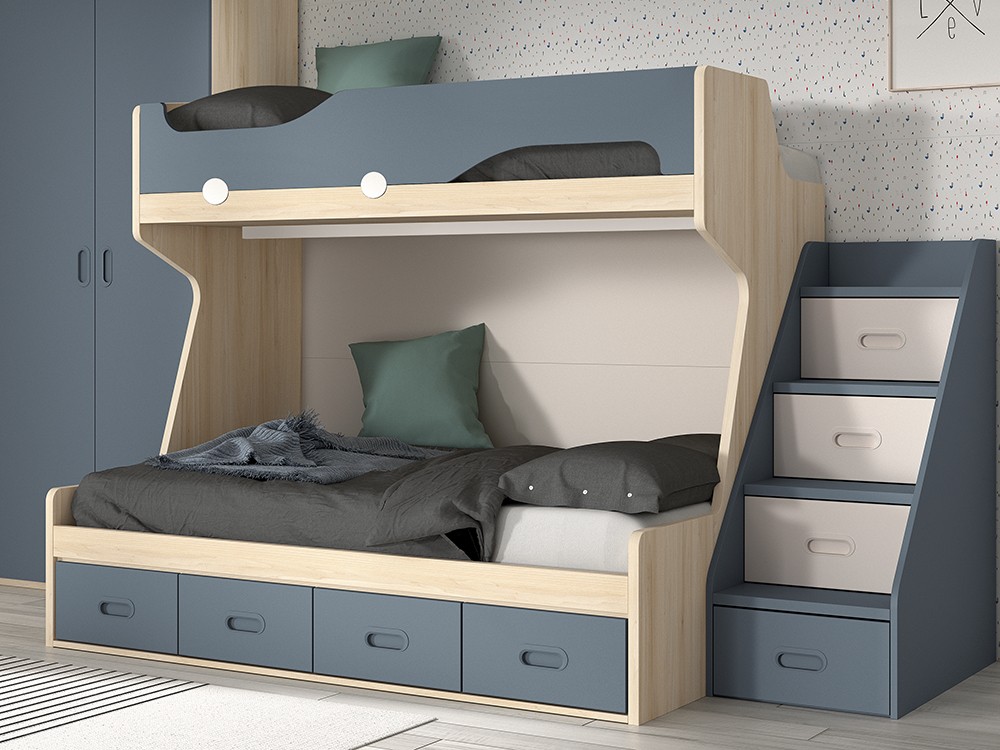 Litera con cama baja de 135cm F210