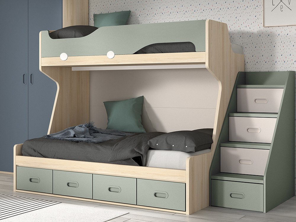 Litera con cama baja de 135cm F210