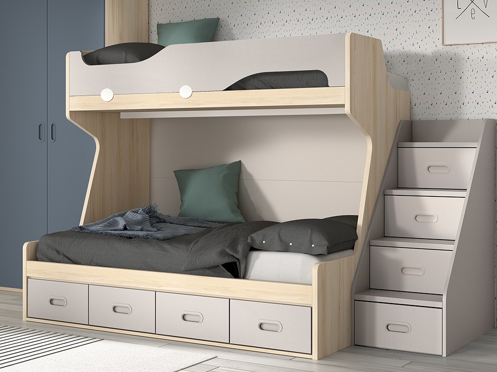 Litera con cama baja de 135cm F210