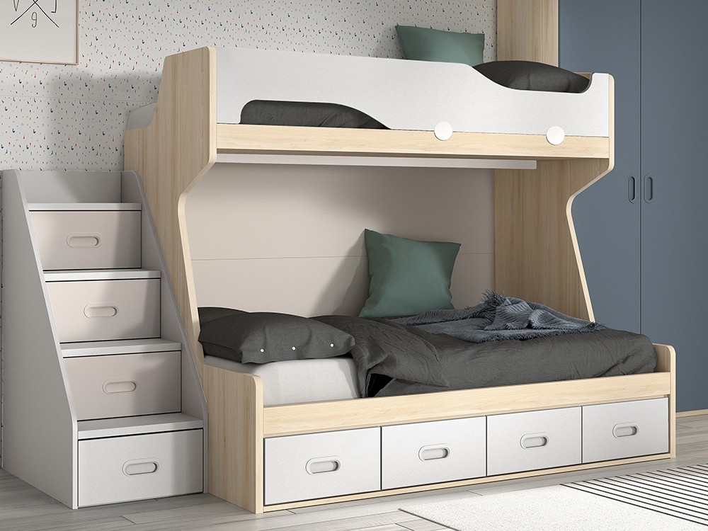 Litera con cama baja de 135cm F210