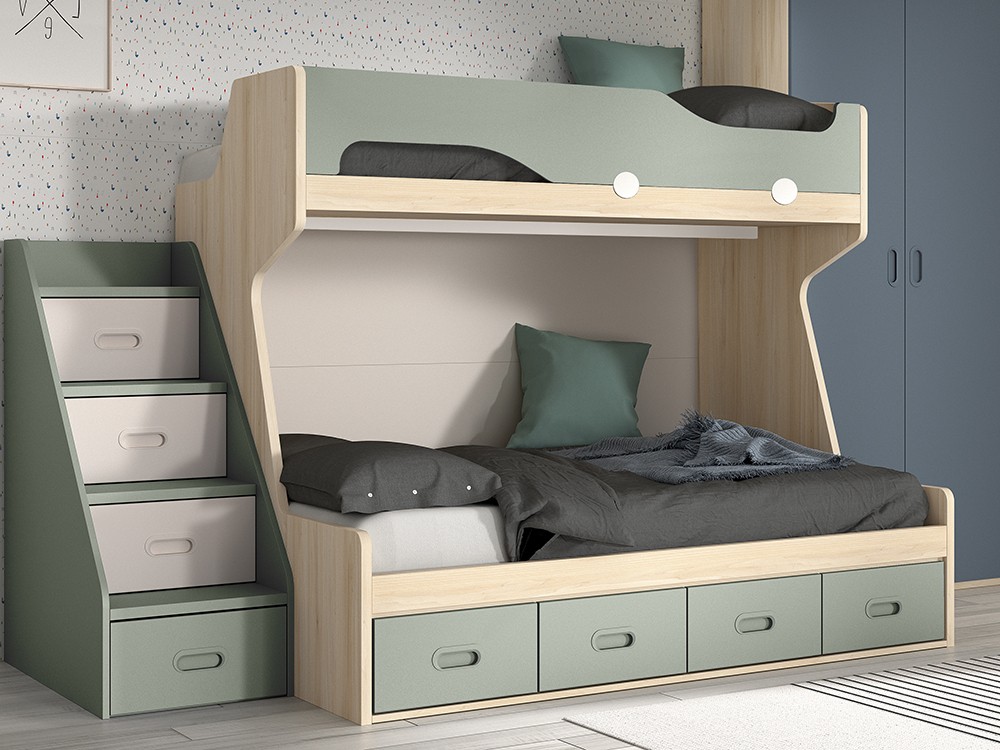 Litera con cama baja de 135cm F210