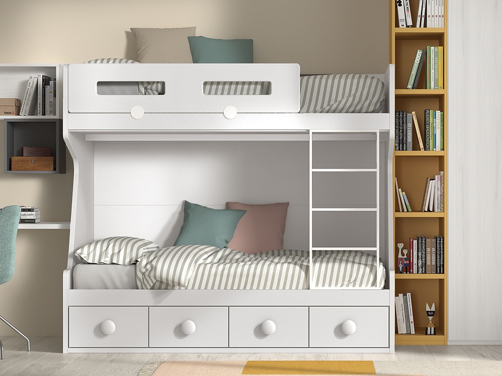 Litera con cuatro contenedores F209