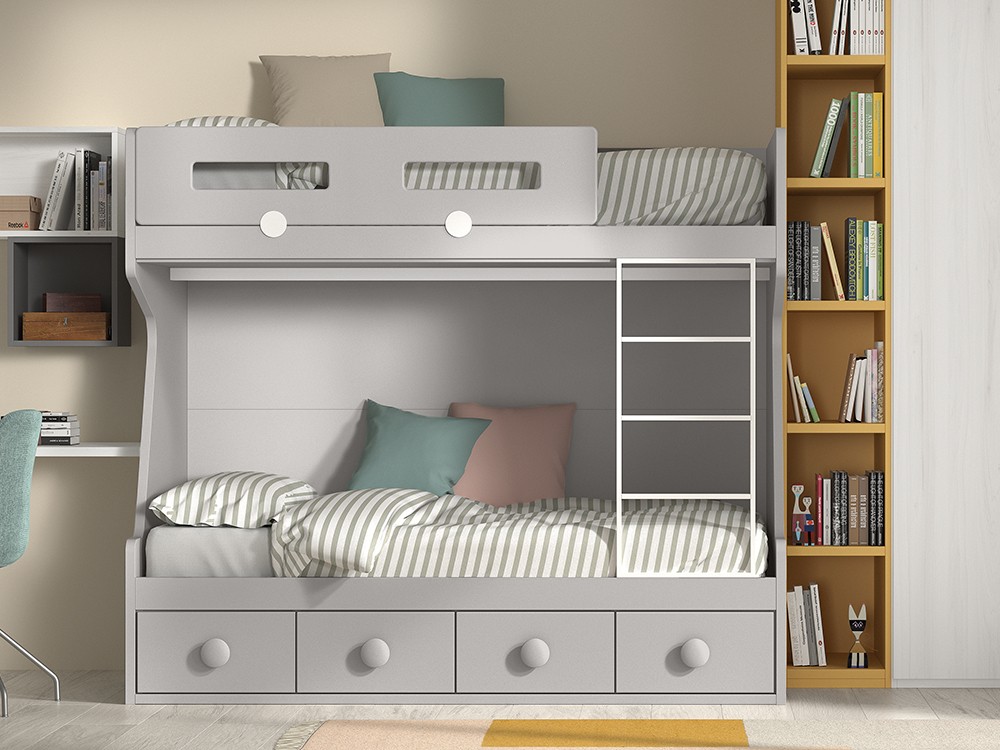 Litera con cuatro contenedores F209