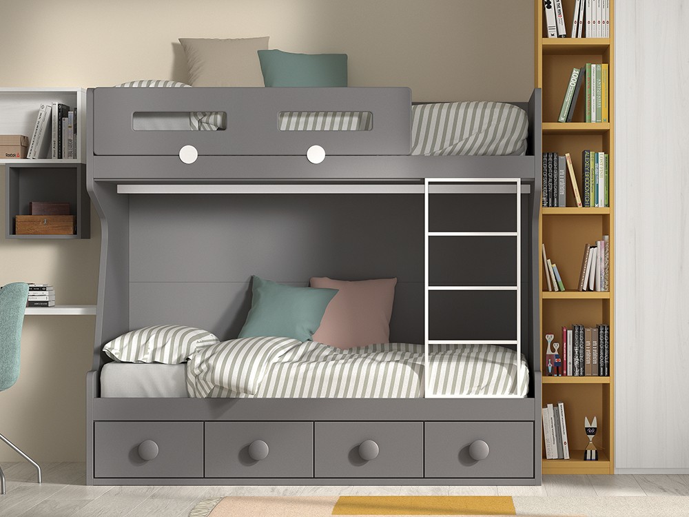 Litera con cuatro contenedores F209