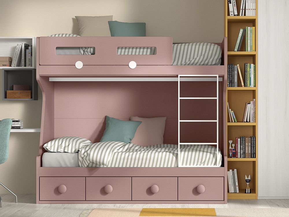 Litera con cuatro contenedores F209