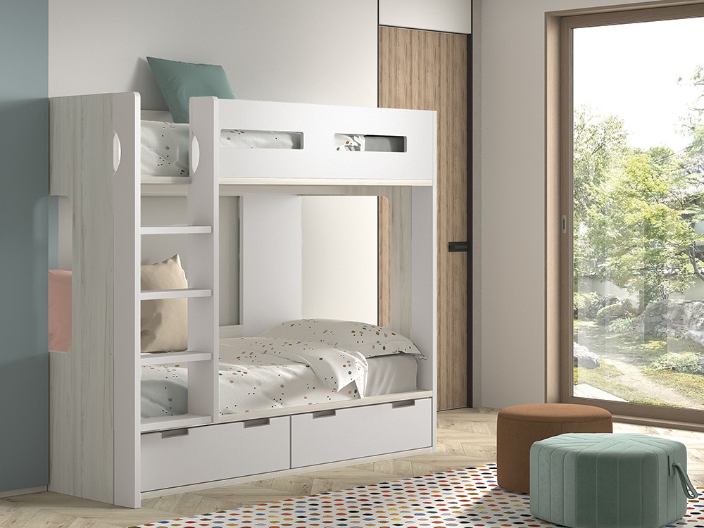 Litera con dos contenedores F203