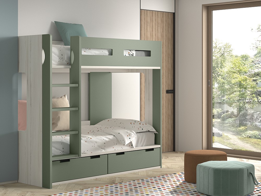 Litera con dos contenedores F203