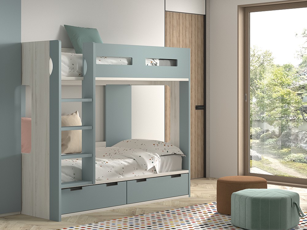 Litera con dos contenedores F203