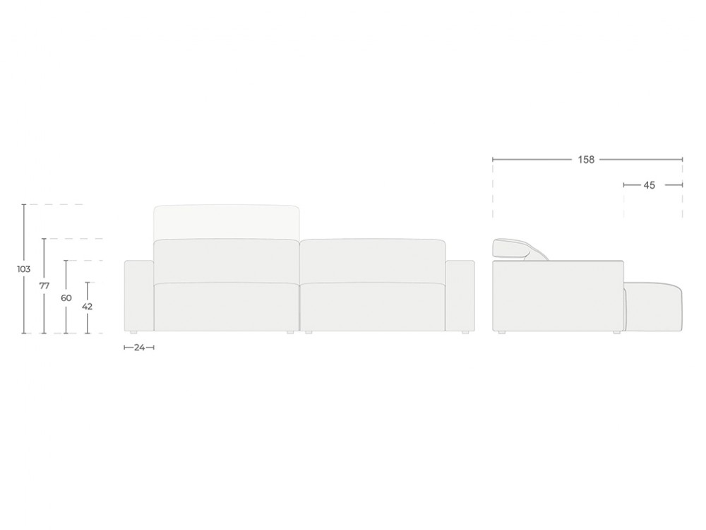 Sofá deslizante Yute Temasdos