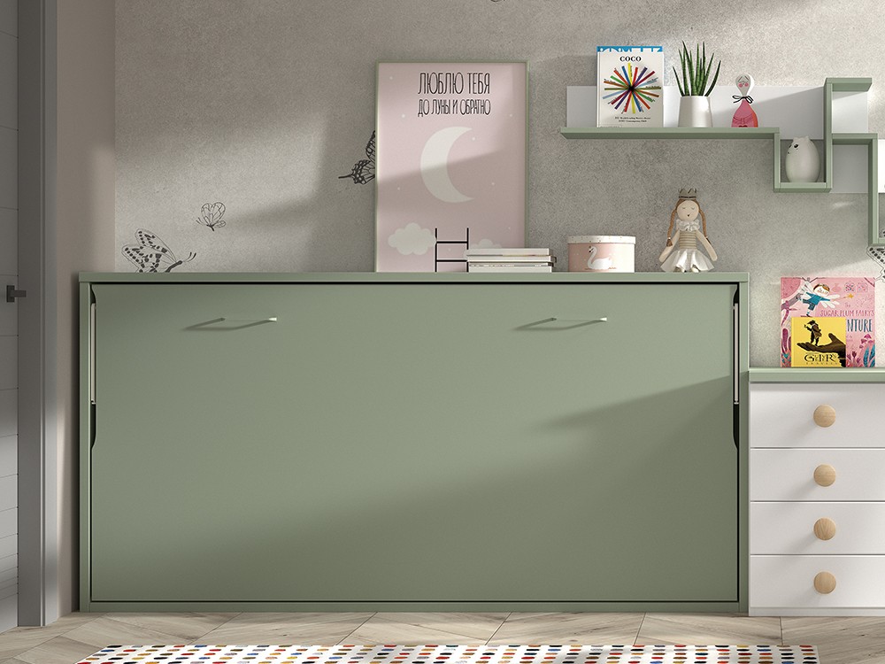 Cama abatible de 90cm horizontal F258