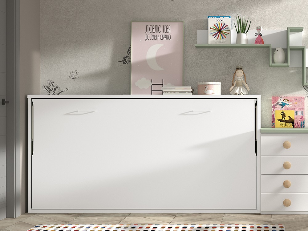 Cama abatible de 90cm horizontal F258