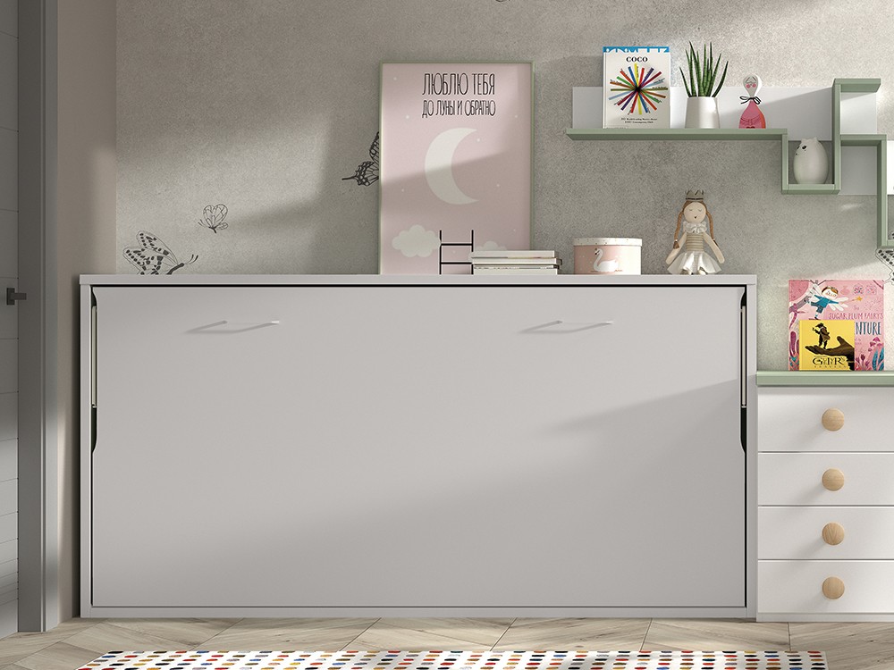 Cama abatible de 90cm horizontal F258