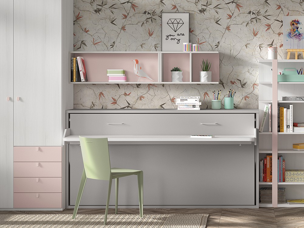 Cama abatible horizontal de 90 con escritorio F257