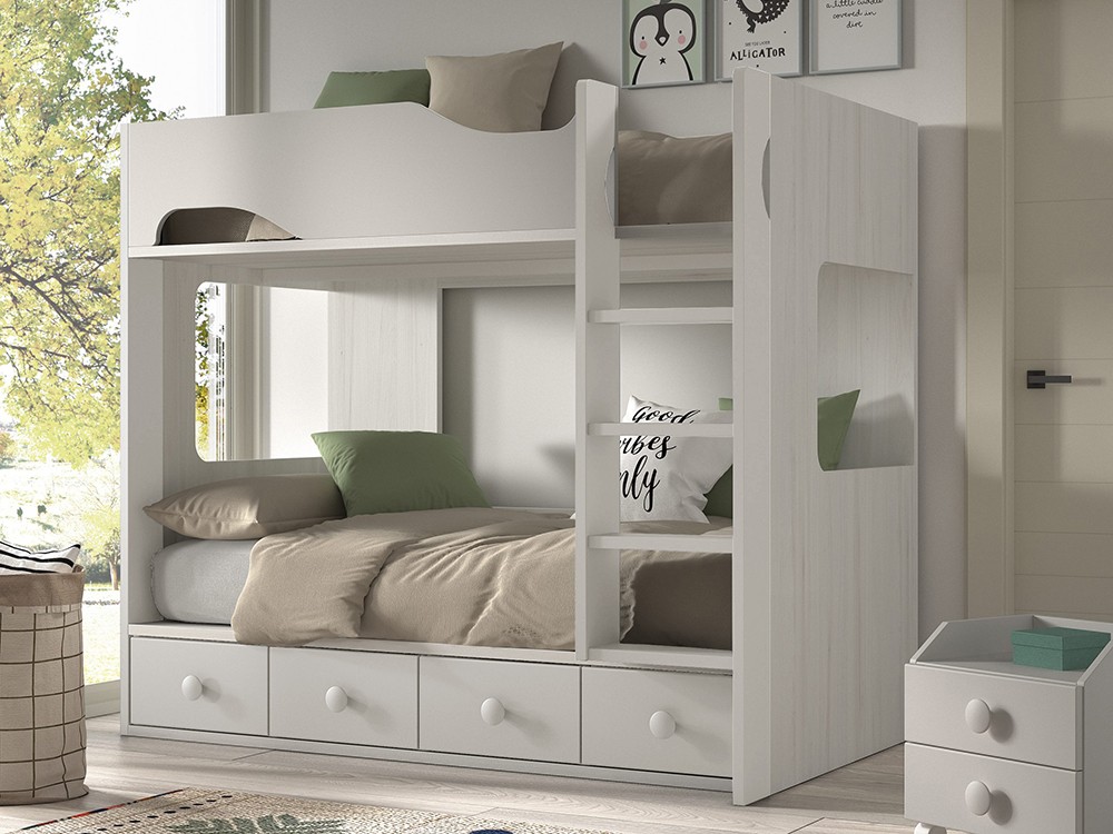 Litera con cuatro contenedores F204