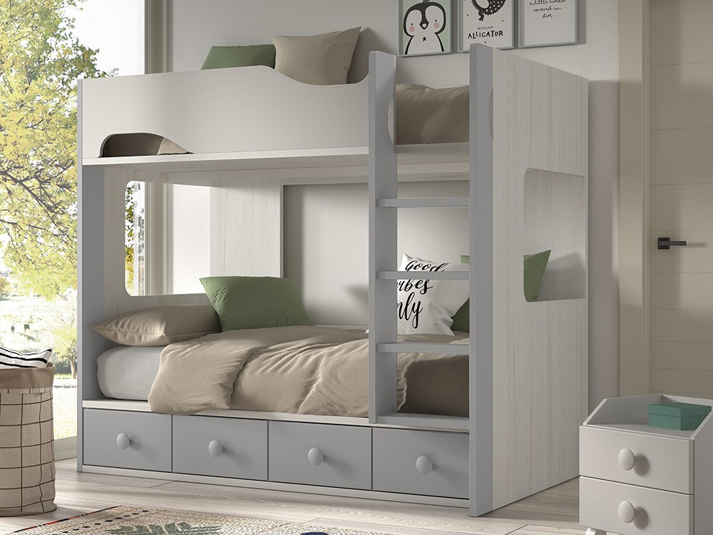 Litera con cuatro contenedores F204