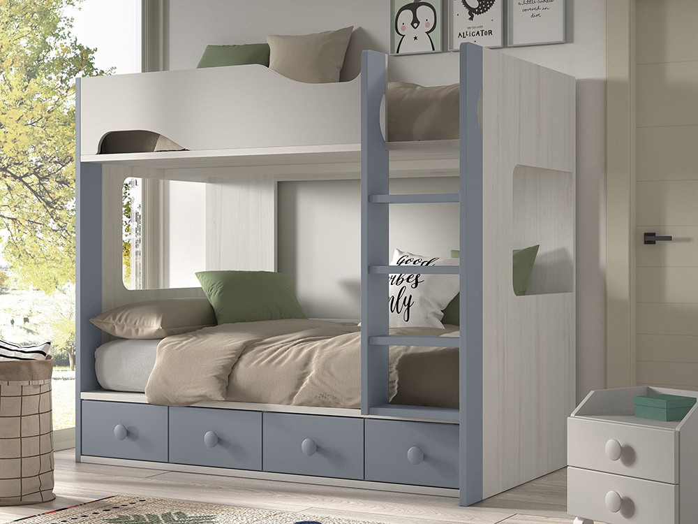 Litera con cuatro contenedores F204