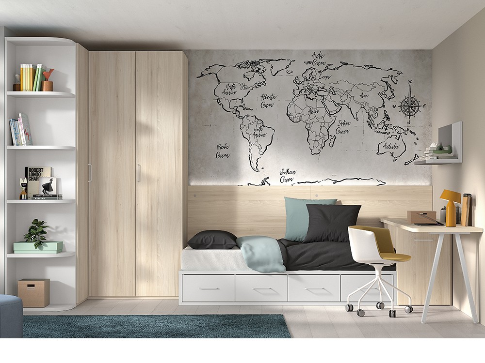 Cama compacta con led F110