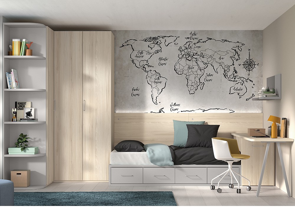 Cama compacta con led F110