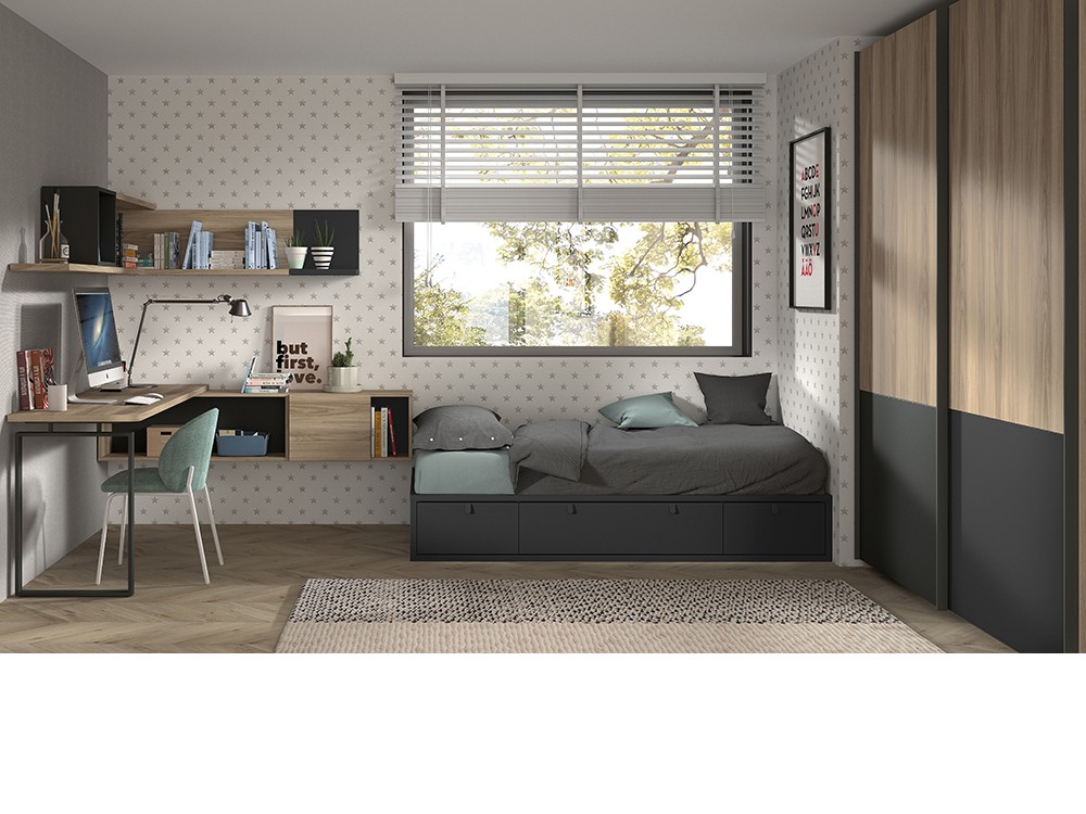 Cama nido con cajones F108